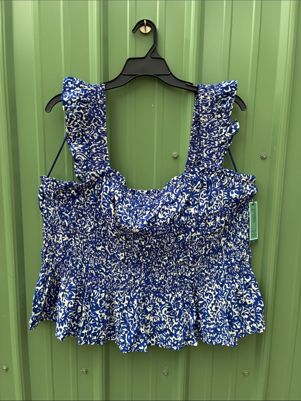 Women’s Smocked Ruffled Tank Top Size 3X